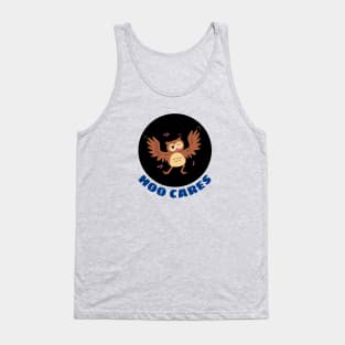 Hoo Cares | Owl Pun Tank Top